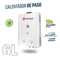 Calentador de Paso Instantáneo | 6L/min Gas LP (Ahorro hasta 70%)