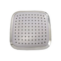 Regadera cuadrada 8" ABS gris cromada IML