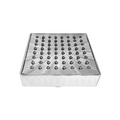 Regadera cuadrada 4" ABS cromada