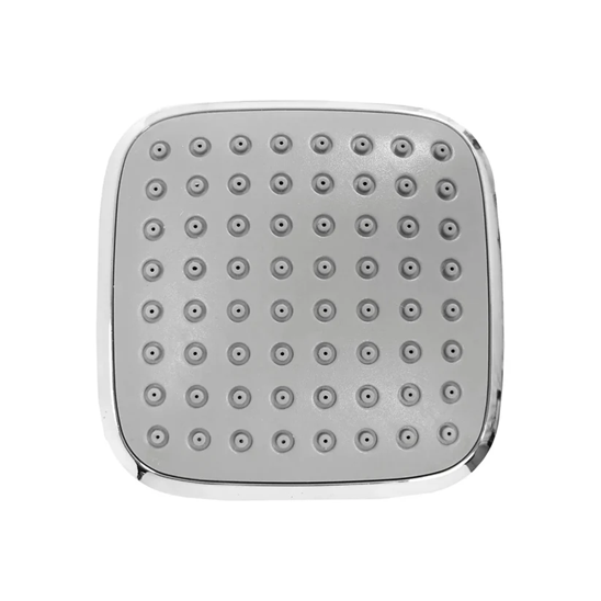 Regadera cuadrada 4" ABS cromada