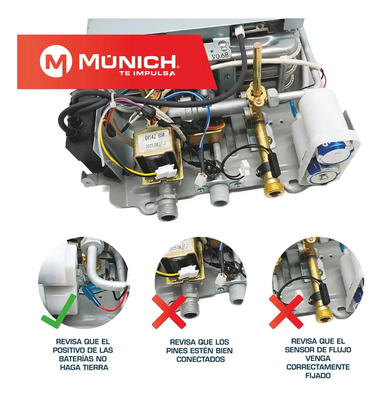 Calentador de Paso Instantáneo | 6L/min Gas LP (Ahorro hasta 70%)